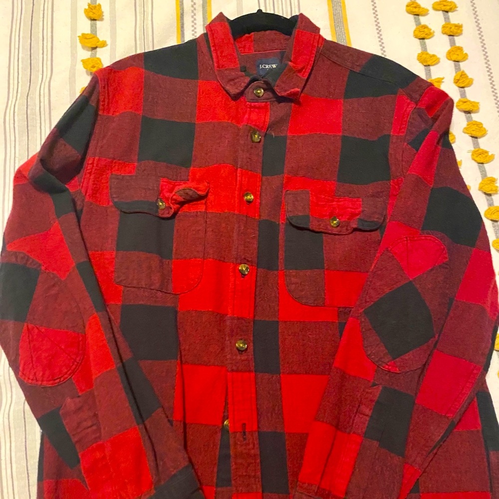 J Crew Flannel Long-Sleeved Shirt